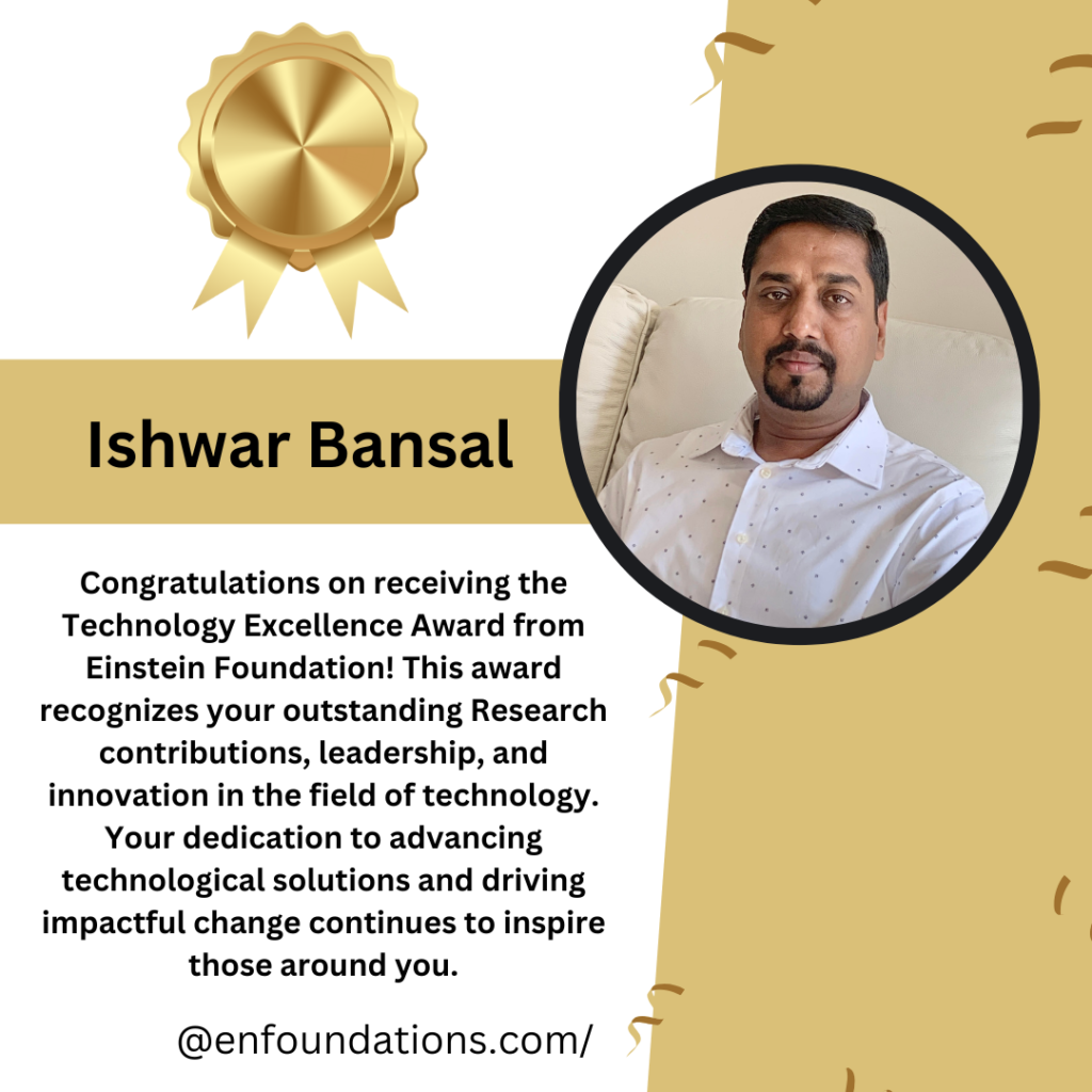 Ishwar Bansal – Accomplished Solution Architect & Full Stack Software Development Leader