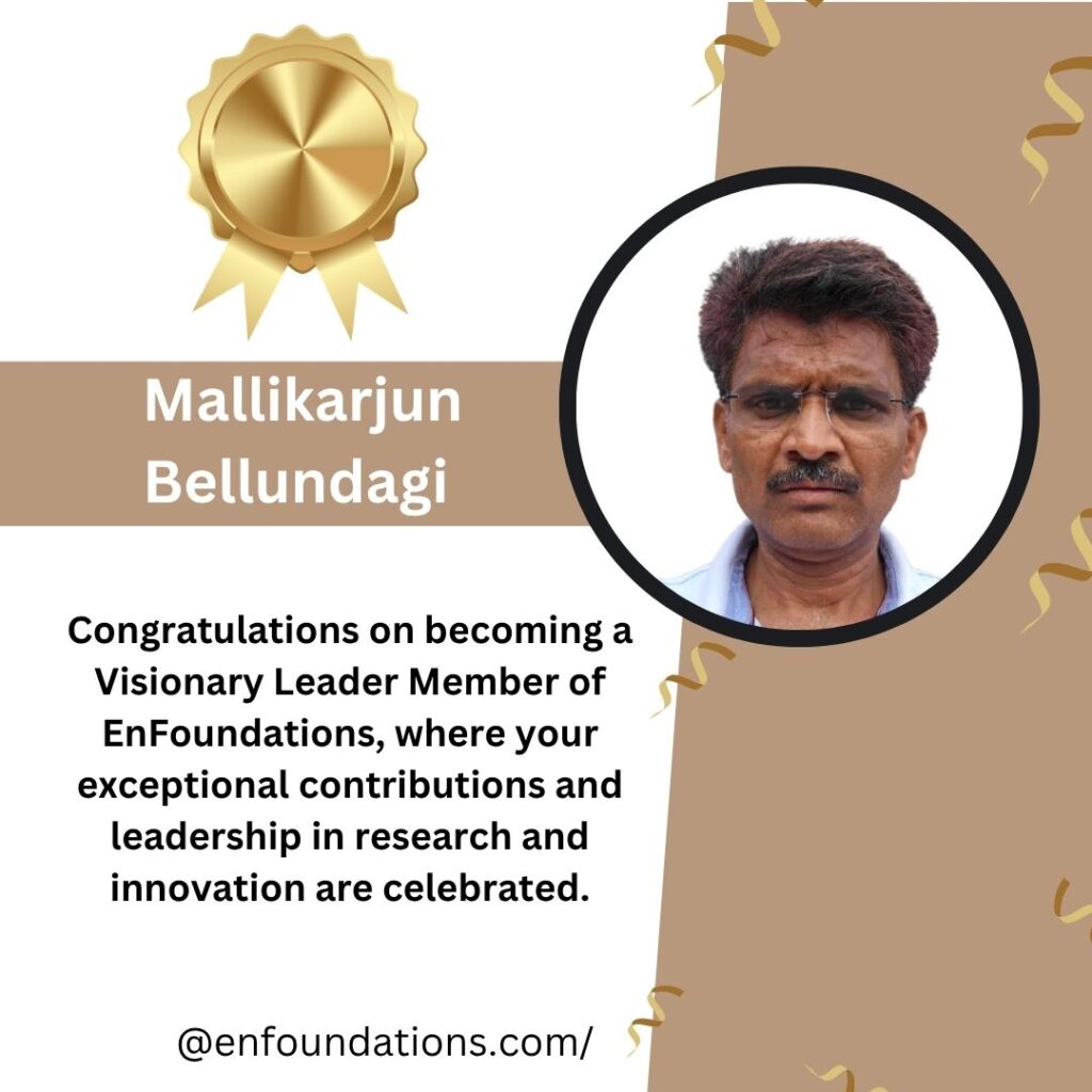 Mallikarjun Bellundagi Recognized as Visionary Leader Member of the Einstein Foundation